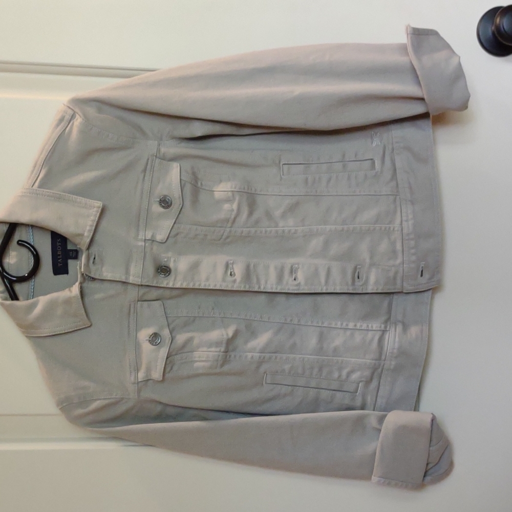 EUC TALBOTS Khaki button up jacket